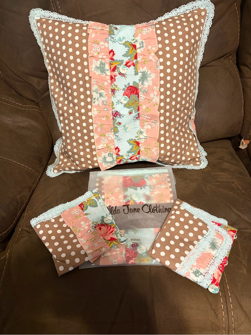 Matilda Jane Sleep In Pillow Shams. One NIB and Two New w/o Bag